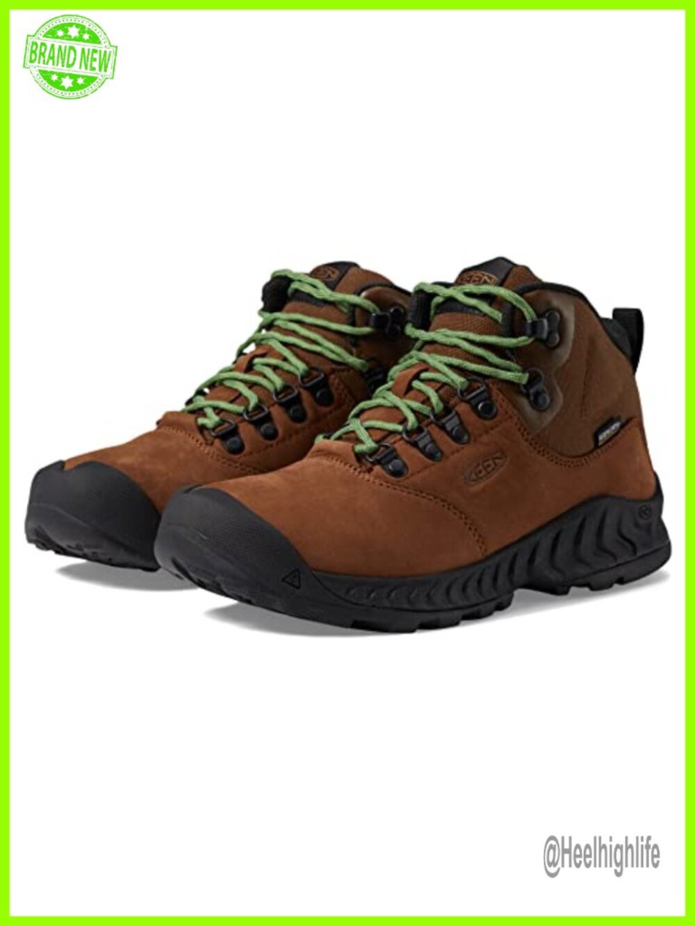 Waterproof Nubuck Leather Mid Hiking Boots Ankle Outdoor